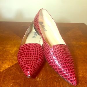 Bellini Crocodile Loafers 13M Red